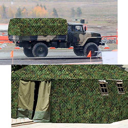 Camouflage Sunshade Net Camo Netting Blinds for Camping Shooting Hunting (1.5x2M=5x6.6ft, Woodland Camo)