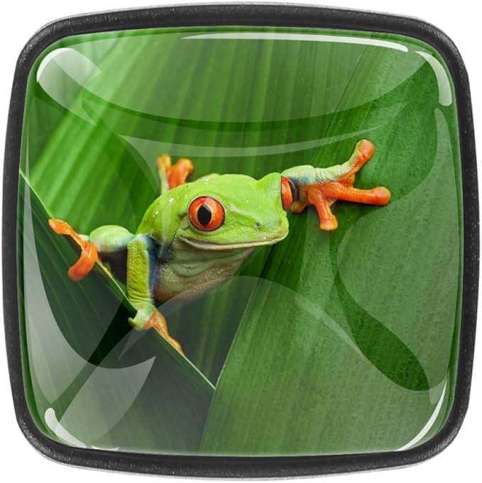 Perillas de vestuario Rana Verde Animal Perillas de pecho Perillas y