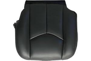 GXARTS Driver Side Bottom Lower Replacement Leather Seat Cover 692 or 69i Dark Gray Compatible with Chevy Silverado Avalanche Tahoe Suburban GMC Sierra Yukon XL 2003 2004 2005 2006