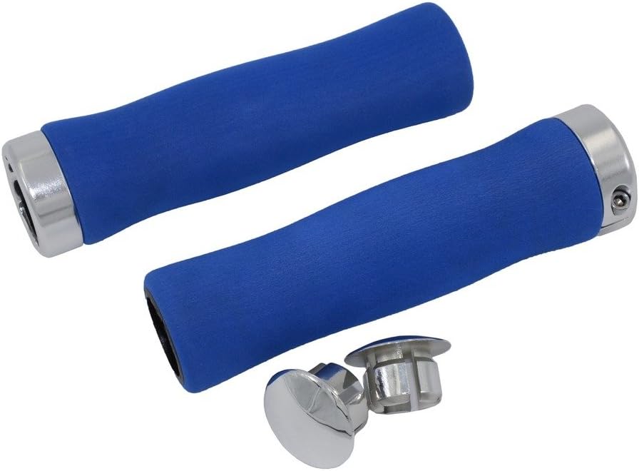 KINGOU 2PCS EVA Foam Lock-on Grips Road Bike Bicycle Handlebar Grips MTB BMX, Non-slip Comfort