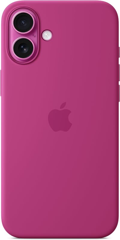 iPhone 16 Plus Silikon Case mit MagSafe – Fuchsia ​​​​​​​