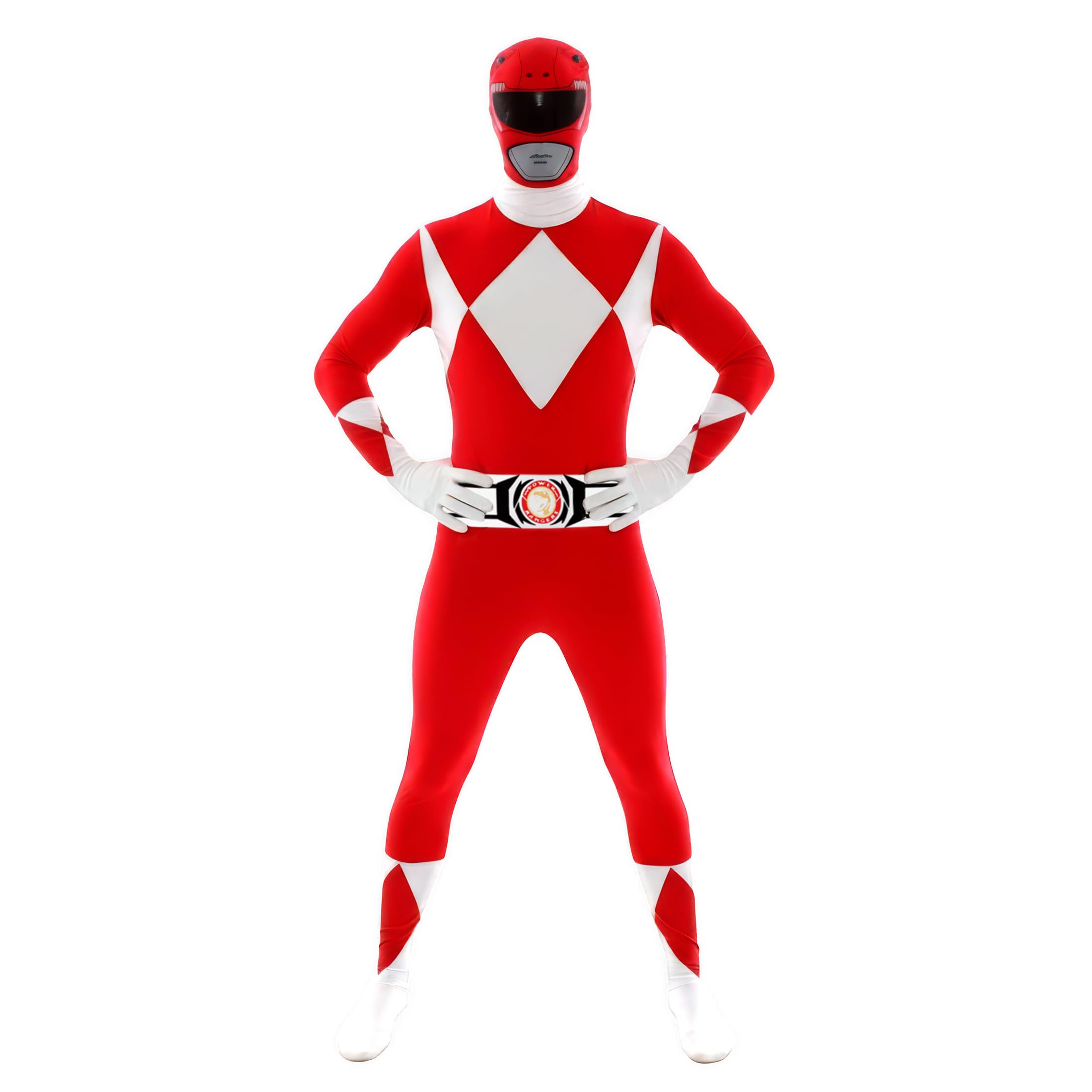 Morphsuits Men's Power Rangers Adult Sized Costume, Red, L UK
