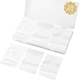WEGOUP 120 PCS Small Plastic Bags for Jewelry, 2" x 2.76" 2.4 Mil Thick | Resealable | Clear Poly Baggies | Mini Zip Bags | For Small Business, Storage, Gifts, Candy, Screws