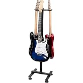 STRICH Guitar Stands Floor, 3 Adjustable Guitar Stand Holder, Heavy Duty 3 Guitar Stand for Acoustic Electric Guitars Bass Banjos, Folding Multi Guitar Stands 3-Holder, FH-S3 Black