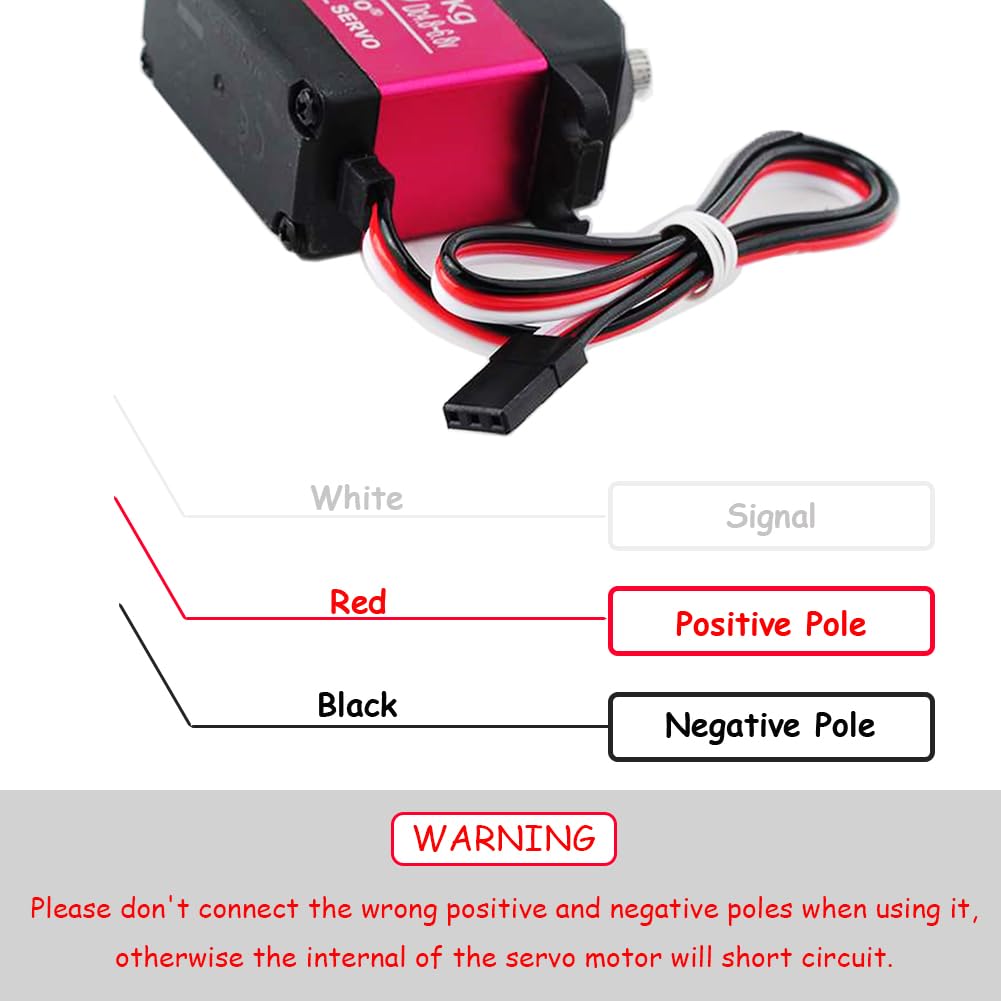 Stemedu 40KG Digital Servo High Speed Servo Motor 45 kg/cm.at (6.8V), Full Metal Gear Servo DS3240 for 1/8 1/10 1/12 Scale RC Boats and Cars (Control Angle 270°, Pack of 2)