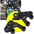 JFG RACING Foot Peg Brackets for Surron Light Bee,CNC 6061 Aluminum Pedal Bracket for Dirt Bike Sur Ron Light Bee S and X/X160/X260-Black