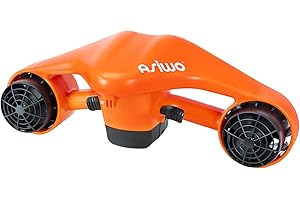 Asiwo Underwater Scooter, Sea Scooter Dual Motors with Action Camera Mount for Kids/Adults, Water Scooter 40M Waterproof for 