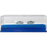 Honsheng Unsinkable Sea Turtle Figurines Stuff Statue Turtles Liquid Fluid Toy in a Box Home Decor Gifts for Women Man Paperweight Desk (Sea Turtles)