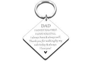 FREREFETER Valentines Gifts for Dad Gift to Dad Daddy Husband from Daughter Stepdaughter Son Kids Wife Christmas Fathers Day Birthday Stocking Stuffers Wedding Present for Papa Stepdad Him Men Keychain