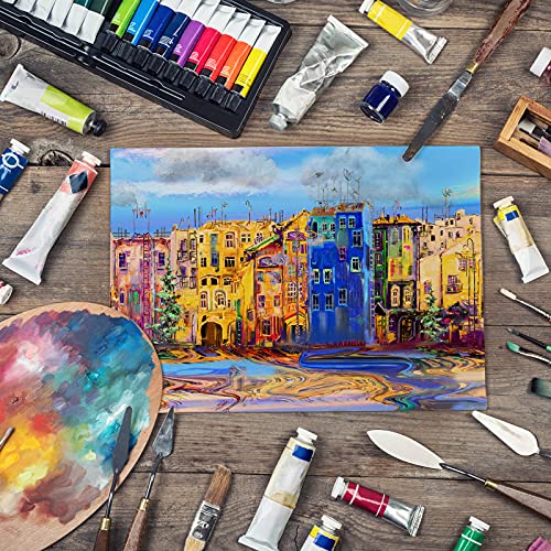 28 Packs Canvas Boards for Painting Canvas Panels Variety Pack, 4x4