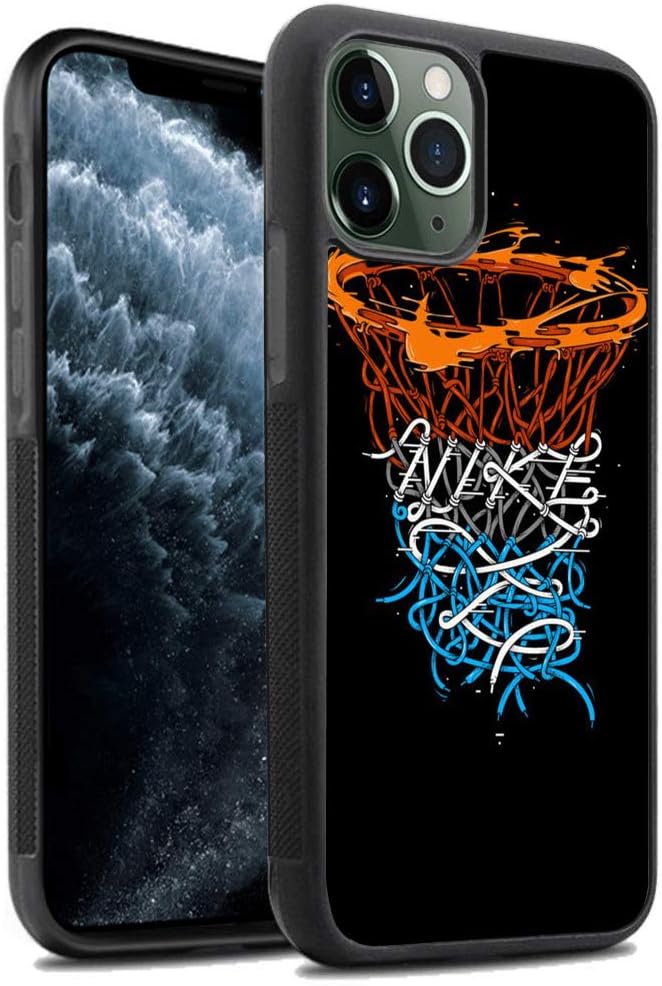 iPhone 11 Pro Max Case, Basketball Shock-Absorption TPU Rubber Bumper iPhone 11 Pro Max Case, Ultra Thin Slim Protective Cover for iPhone 11 Pro Max-Black