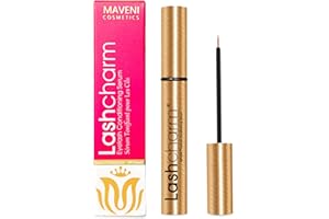 MAVENI Lash Enhancing Serum, Women's Advanced Cosmetics, Eyelash Growth Serum, Promote Longer, Fuller, and Denser Eyelashes, Fast and Effective (Frosted Gold, 0.17 Fl Oz (Pack of 1))