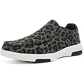 OrthoComfoot Women's Orthopedic Slip-On Loafers Walking Shoes: Comfortable Plantar Fasciitis Loafers with Arch Support for Flat Feet, Casual Orthotic Shoes for Foot and Heel Pain Relief