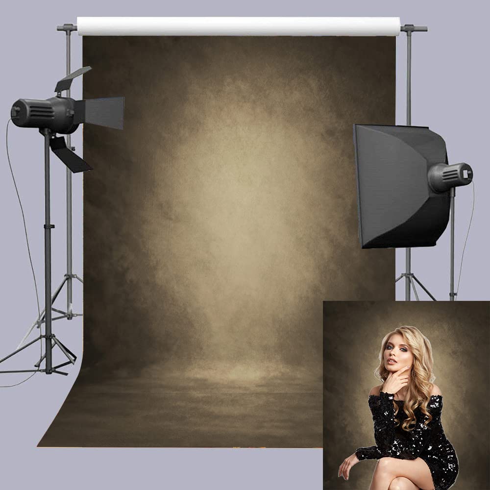 INRUI Retro Abstract Brown Texture Portrait Photography Background Professional Photography Photo Studio Props Backdrop (6x8FT)