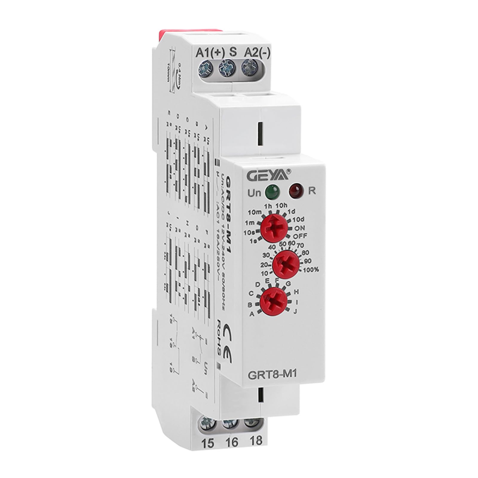 GEYA GRT8-M 16A Multifunction Timer Relay With 10 Function Choices AC DC 12V 24V 220V 230V Time Relay - 13 - View #10