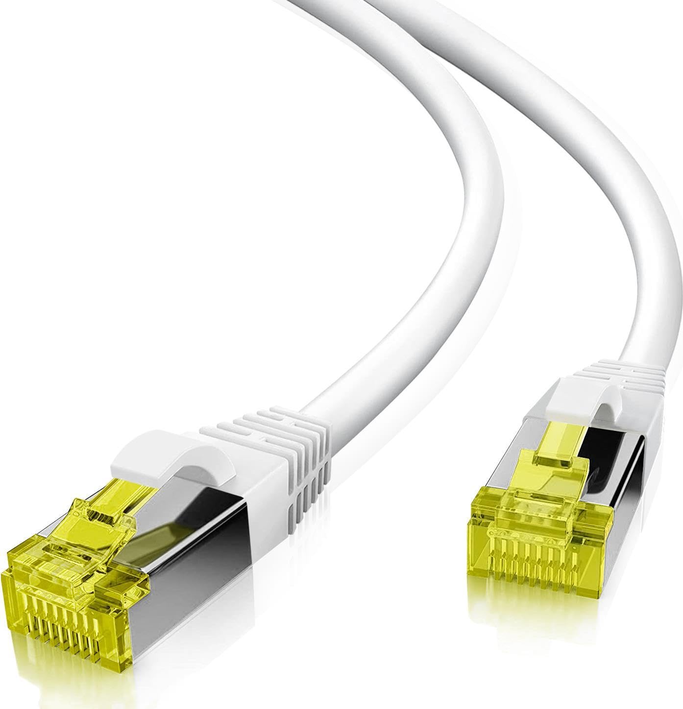 Helos Ultra Flex Patch Cable S/FTP Cat 6a TPE White 25.0 m