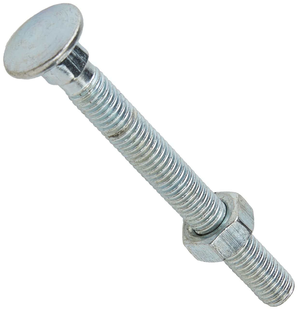 Merriway BH04831 (25 Pcs) Carriage Bolts with Nuts, M8 x 75mm (5/16 inch x 3 inch) Zinc Plated - Pack of 25 Pieces