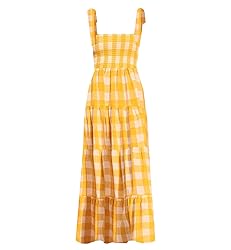 kinstell Women's Summer Boho Spaghetti Strap Square