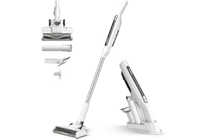 Nismile Cordless Vacuum Cleaner,Stick & Handheld Vacuum,18Kpa Strong Suction,6000mAh Vacuum Cleaner,Lightweight,LED Display,Brushless Motor Rechargeable Handheld Vac for Hardwood Floor Carpet Pet Hair