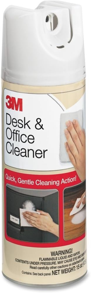 3M 573 Desk/Office Cleaner, Foaming Spray, 15 oz.