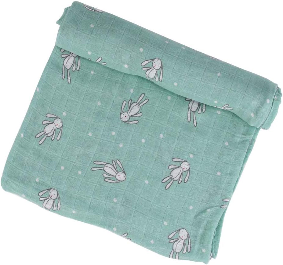 Anbenser Newborn Baby Receiving Blanket Super Soft Bamboo Fiber Allergy-Free Lightweight Toddler Receiving Wrap Swaddle Blanket for Boys Girls 47 X 47 inch Soft Breathable Cotton