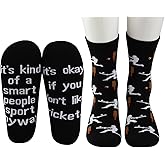 MBMSO Cricket Lovers Socks Funny Cricket Gift for Cricket Player It's Okay If You Don't Like Cricket Socks Cricket Game Socks