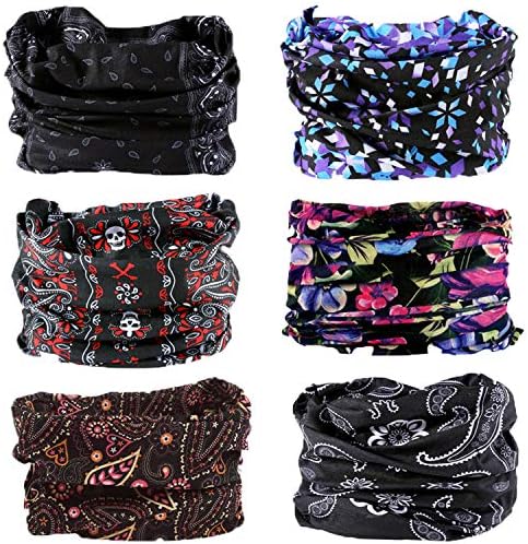 Neck Gaiter, Magic Headband Sport Headwear Elastic Face Mask Bandana Scarf UV Resistence Balaclava, Headwrap Helmet Liner for Men and Women - Cycling, Fishing, Running, Hiking, Camping