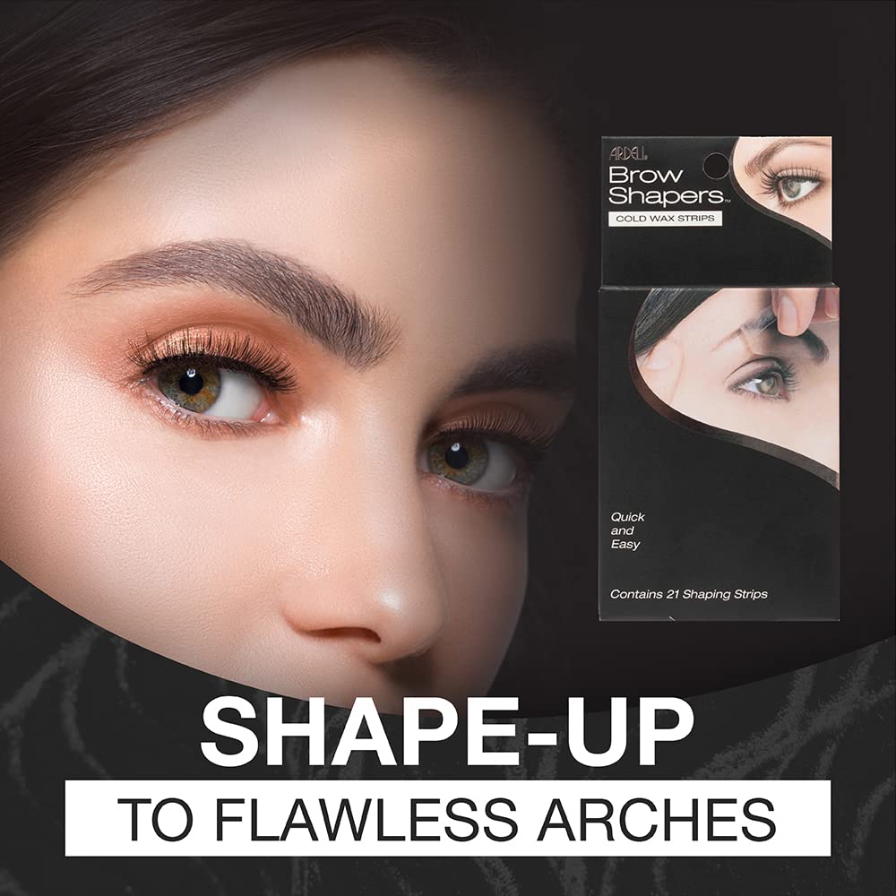 Ardell Brow Shapers Cold Wax Strips, 21 Coun