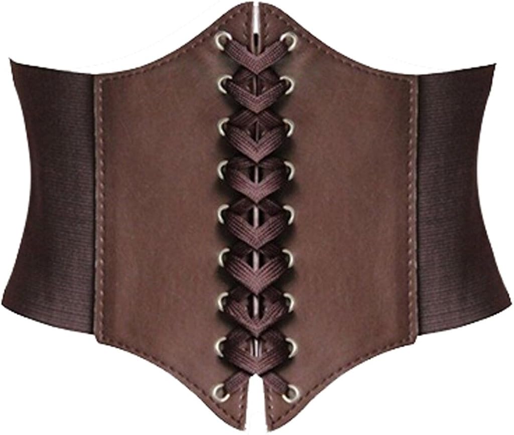 Alivila.Y Fashion Womens Faux Leather Steampunk Sexy Underbust Corset Belt Bustier