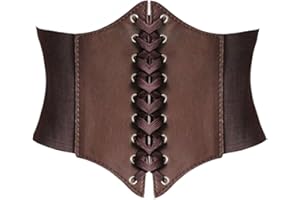 Alivila.Y Fashion Womens Faux Leather Steampunk Sexy Underbust Corset Belt Bustier