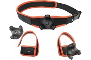 Jadery VR Tracker Straps Waist+Feets 3 in1(New Model for 2024), for Vive Tracker, Ultimate Tracker, Tundra Tracker –Full Body Tracking Belt in VR Chat, Dance Dash, and Other FBT apps