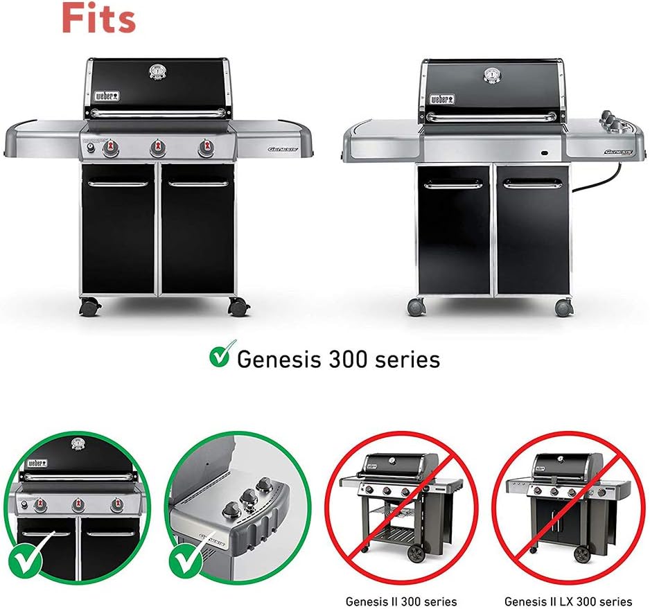 Denmay 7524 49.5cm Cast Iron Grill Grates Cooking Grid for Weber Genesis E-310/ E-320/ E-330, Genesis S-310/ S-320/ S-330 - Image 3