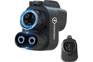 HYENTECH 2025 Upgraded NACS to CCS Adapter [Max 500A 1000V],Tesla Supercharger to CCS1 Charger Adapter,Fast Charge Tesla Supercharger Adapter Compatible with Ford,Nissan,GMC,Volvo,Rivian,Polestar and more