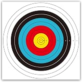THREE ARCHERS Archery Targets Paper for Backyard 30/50pcs Standard Archery Target 40cm 10 Ring Bow and Arrow Target for Hunting &amp; Shooting Archery Accessories for Target Practice