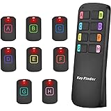 Key Finder Locator,Wireless RF Item Locator with Letters Key Tracker with 85DB Loud Beeping Sound and 115 Feet Remote Control