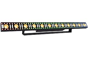 LaluceNatz LED Stage Wash Light Bar - 40IN 100W DJ Light Bar 3IN1 RGB LED Strobe Beam Lighting Effects Aluminum Alloy DMX Control Sound Activated Uplights for Events Music Band Live Show Wedding Party