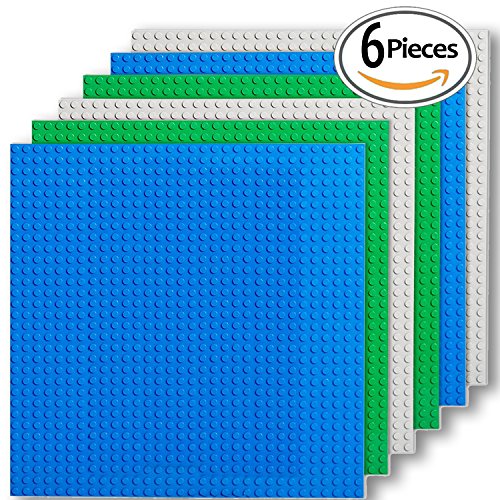Premium building bricks base plates (pack of 6) - 10&qu…