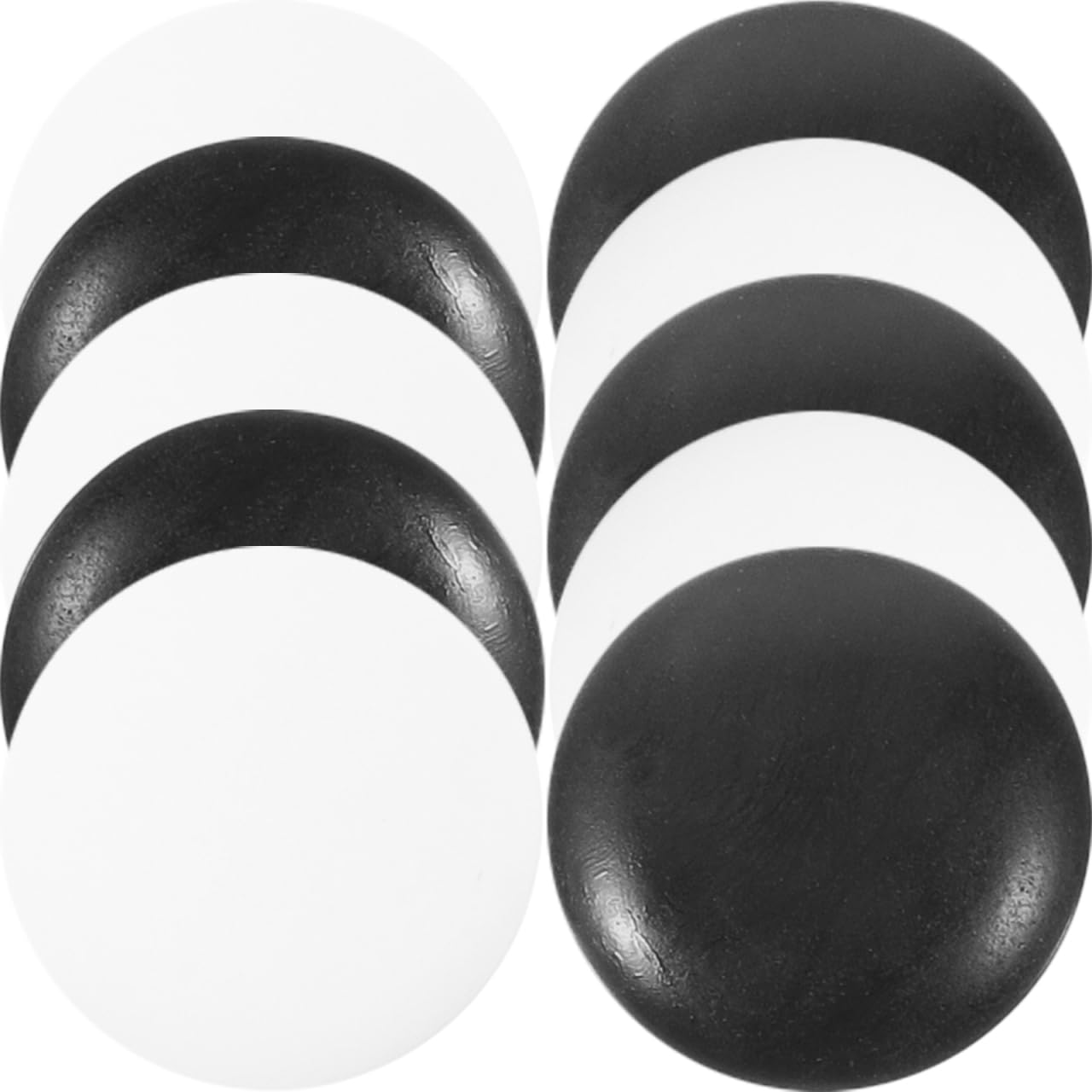 Photo 1 of VICASKY Go Game Pieces 360pcs Resin Chess Stones Replacement Games for On-The-Go Gaming Board Set Treads 18mm Double Convex Fine Playing Craft Black and White