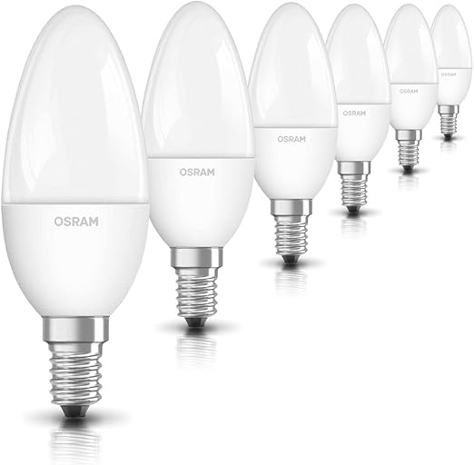 Osram Led Superstar Classic B Lampe In Kerzenform Mit E14 Sockel Dimmbar Ersetzt 40 Watt Matt Warmweiss 2700 Kelvin 6er Pack Amazon De Beleuchtung