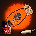 MCNICK & COMPANY LED Glow in The Dark Basketball - 29.5 Glowing Basketball - Lighted Basketball with Batteries Preinstalled - Smart Basketball for Kids - Nightime Basketball