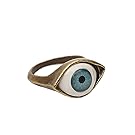 JISTL Style Retro Exaggeration Blue Eye Ring