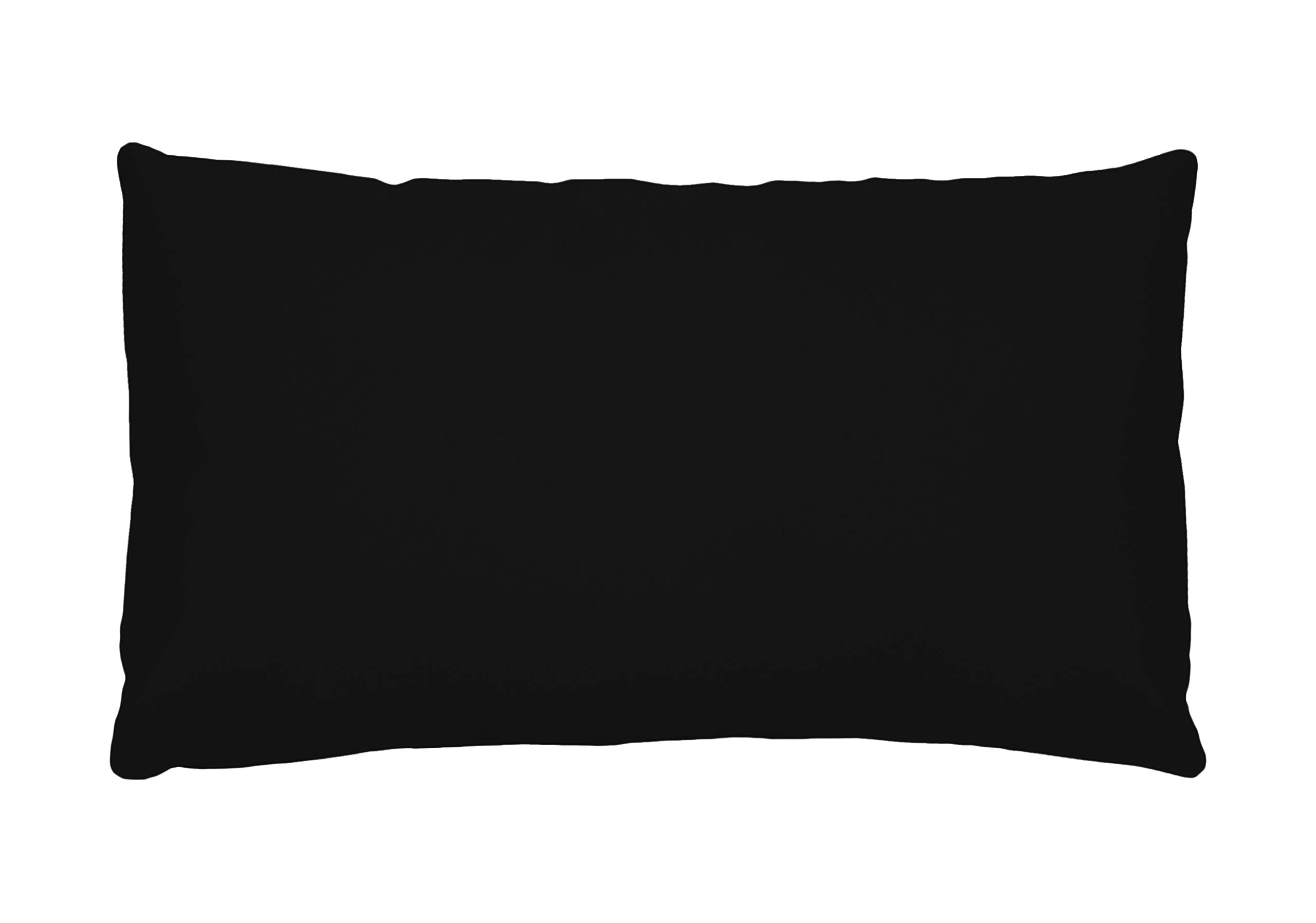 LOVELY CASA T24820001 Alicia Pillowcase, 50 x 70, 100% cotton, black, 50 x 70 cm