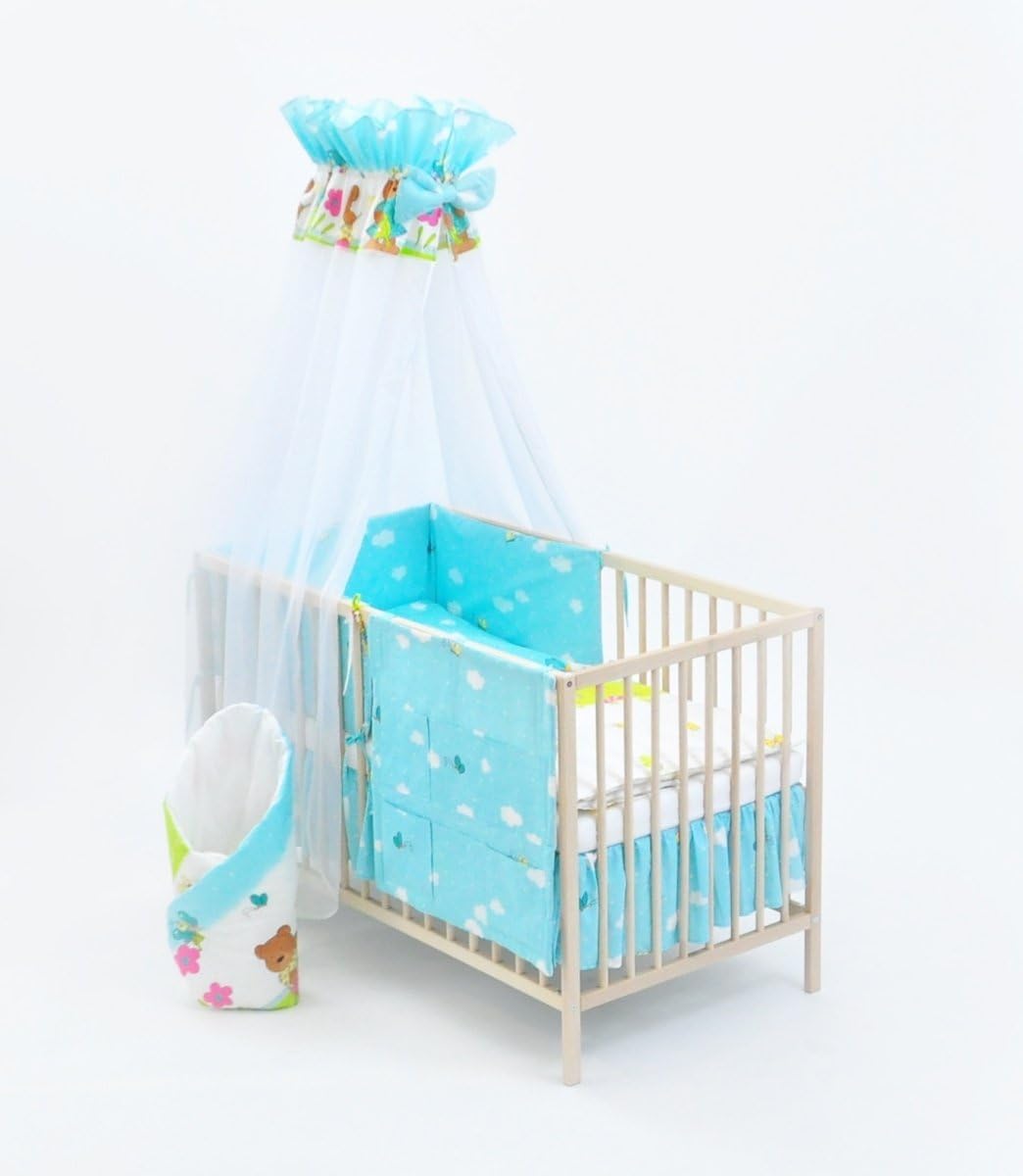 Ensemble Set Complet 13 Pieces Parure De Lit Literie Pour Bebe 70x140 Dessin Brebis Et Trefles Bleu Lit Kits D Accessoires De Lits Accessoires De Literie Mosquitocontrolequipment Com