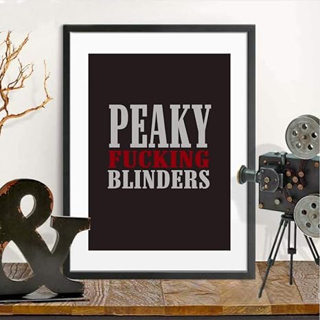Britische TV Serie Peaky Blinders Zitat Poster und Drucke Wandkunst Leinwand Malerei Wandbilder 40x50cm
