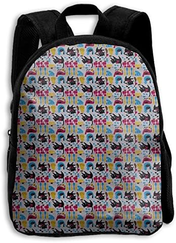 Kids Colour Cats Printed Popular Printing Toddler Pre School Backpack Bags Lightweight