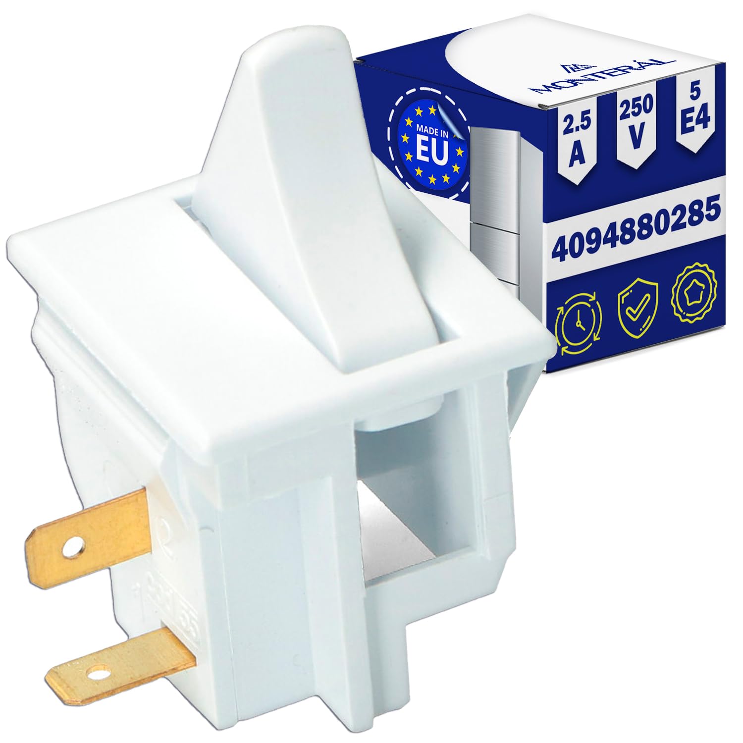 Light Switch for Fridge with the Original Code 4094880285 for Beko - MADE IN EU - Warranty 10 Years - MONTERAL