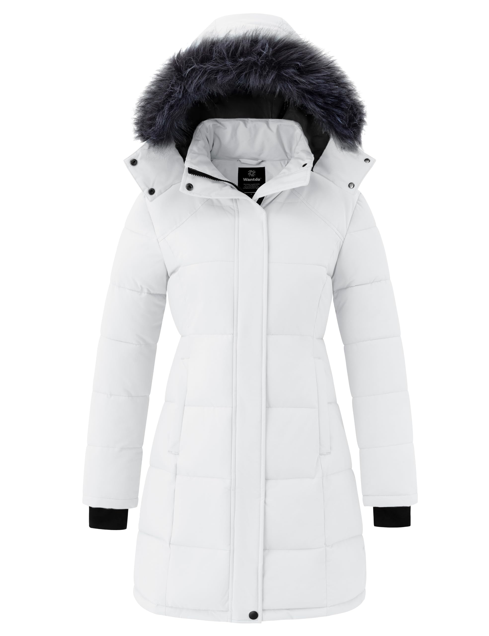 View 1 of ***MINOR DAMAGE***
wantdo Women's Insulated Puffer Coat Long Sleeve Parka Jacket Outwear White XL