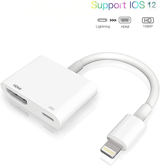 Adaptador AV Digital de iluminación a HDMI, Cable AV de vídeo HDMI ...