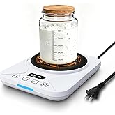 Sourdough Starter Warmer Mat - 24H Timer - Precise 1°F Thermostat Control (70-100°F) - Smart Memory Warming On/Off - Fits Jar