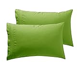Nestl Garden Green Pillow Cases Queen Size Set of
